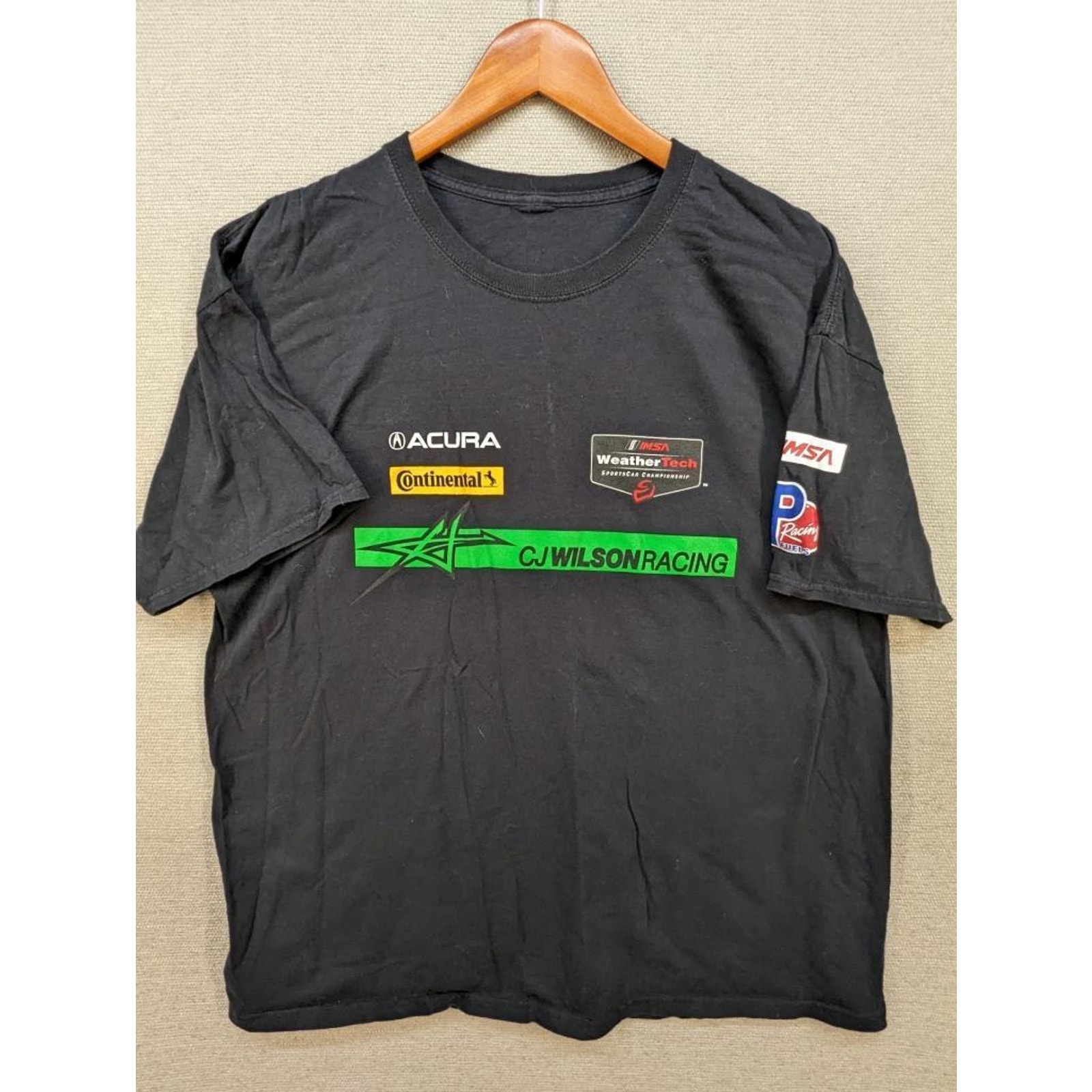 Cj Wilson Racing Imsa Continental Acura Tshirt Size Xlarge Black 0224c137